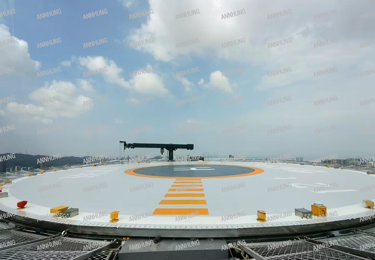 Dernière affaire concernant Projet du Centre du siècle de la baie de Zhuhai Macao - Éclairage de l'héliport