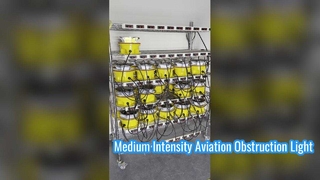 Feu d'obstacle d'aviation à intensité moyenne de type A