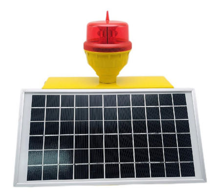 Lumières actionnées solaires d'aviation de l'intensité réduite IP66 pour des grues à tour