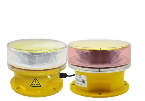 Poudre de protection UV de lumière d'obstruction d'aviation d'intensité moyenne rouge blanche double de LED enduite