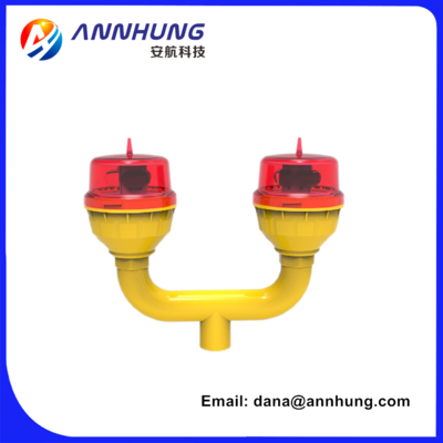 Feu d'aviation double ANNHUNG AH-LI-B2 LED L810 32.5cd Sortie 360°