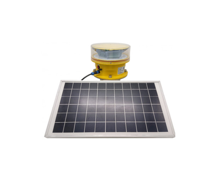 Couleur rouge actionnée solaire d'intensité du CREE LED de balise d'avertissement moyenne d'avions